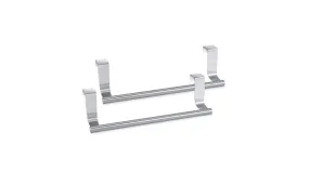 2 Pcs Stainless Steel Single Rod Towel Rack