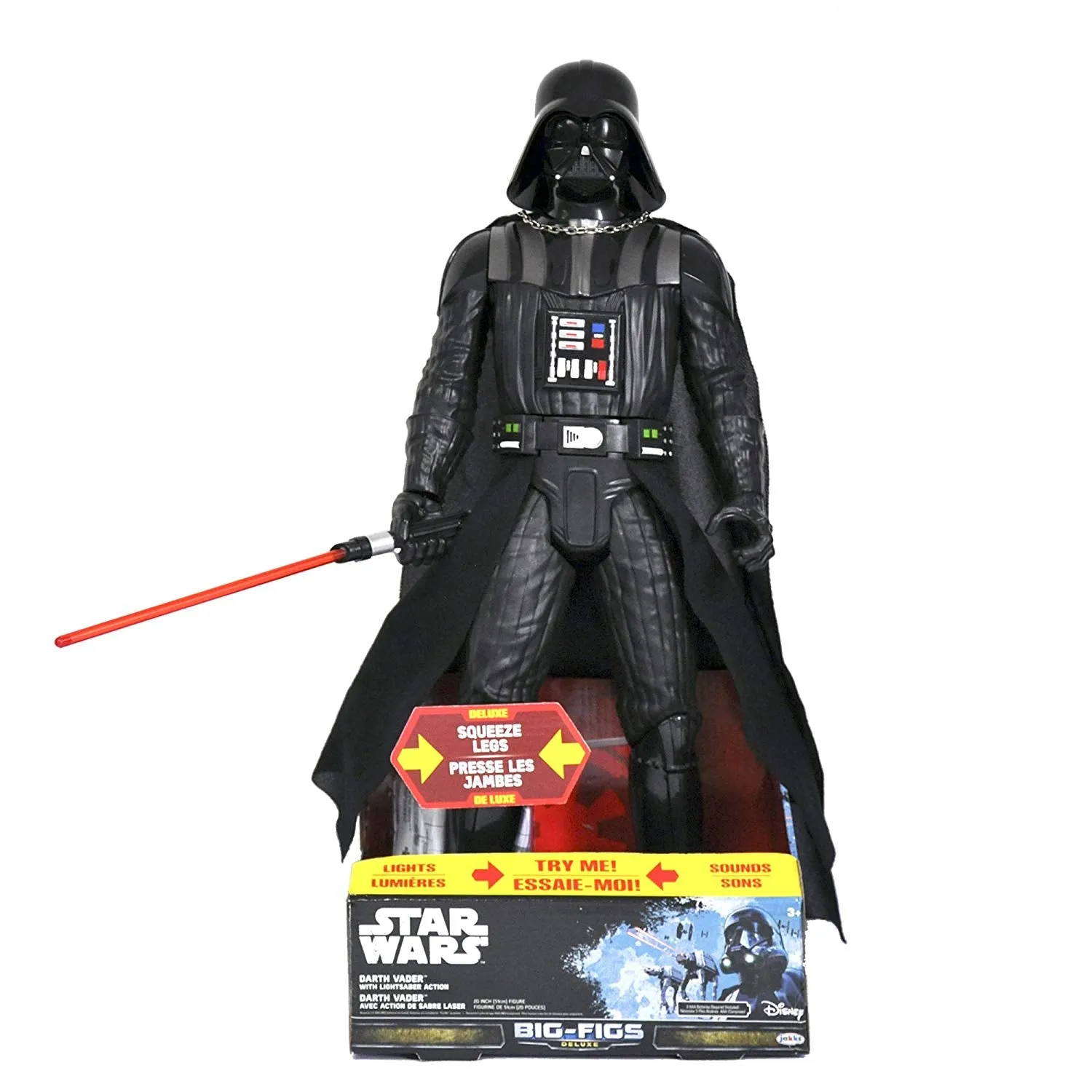 20" Inch Tall Star Wars Big-Figs DELUXE Darth Vader (Light Up & SFX) LED LIMITED EDITION