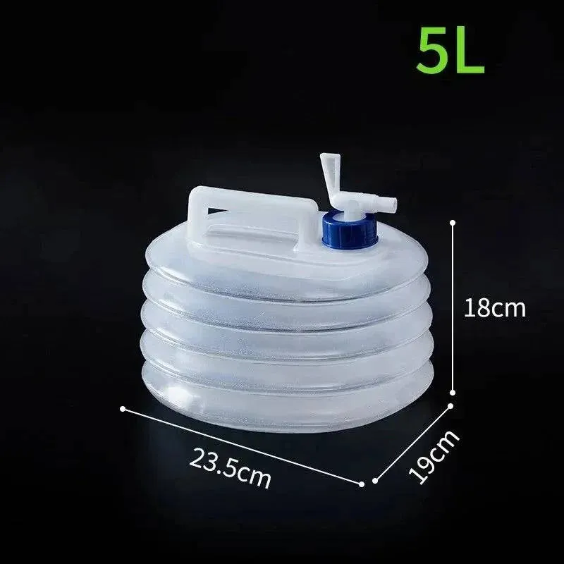 5-15L Capacity Car Collapsible Outdoor Water Bucket Portable Driving Water Tank Container Faucet Ведро For Camping Picnic H