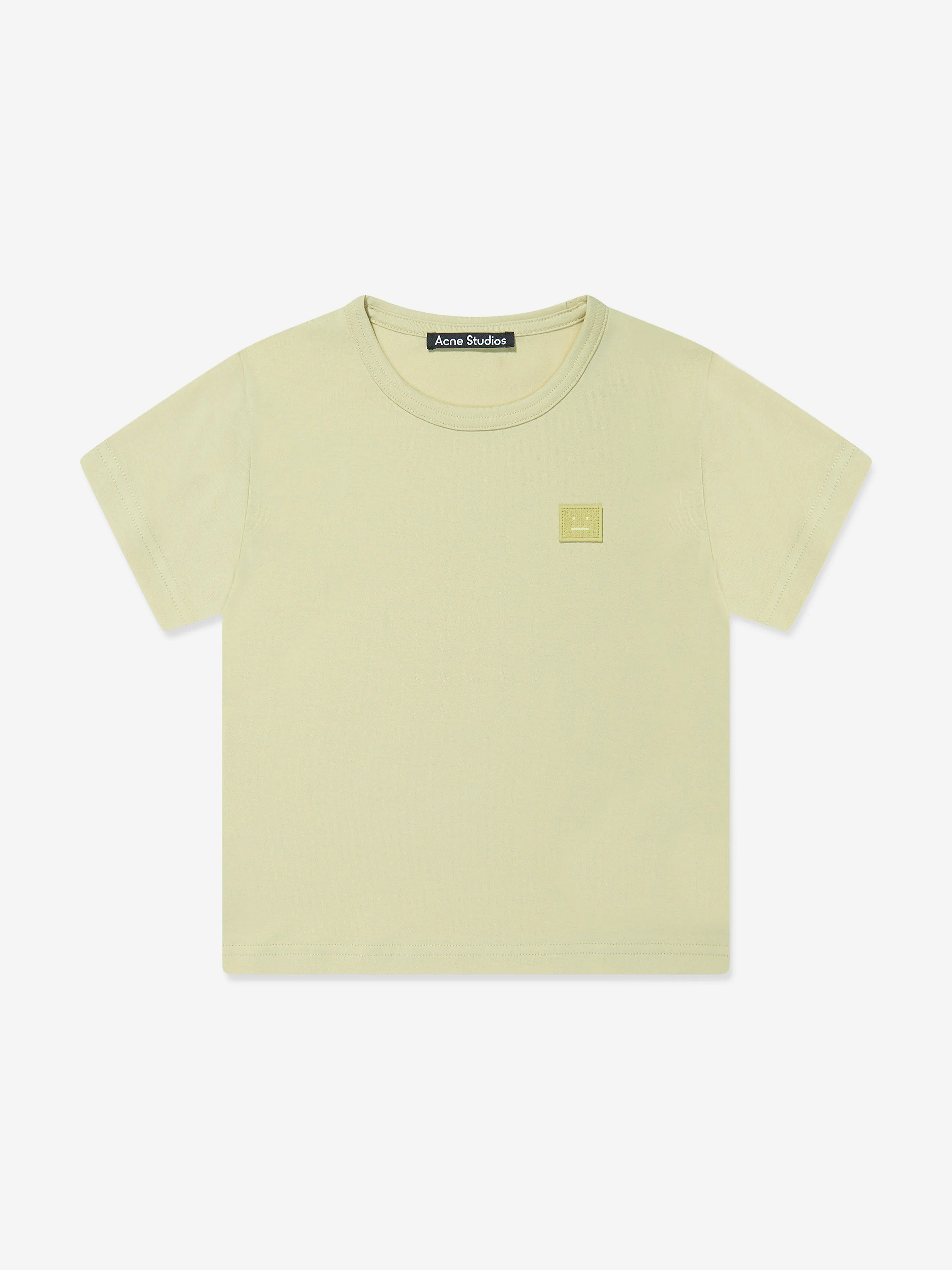 Acne Studios Kids Logo T-Shirt in Beige