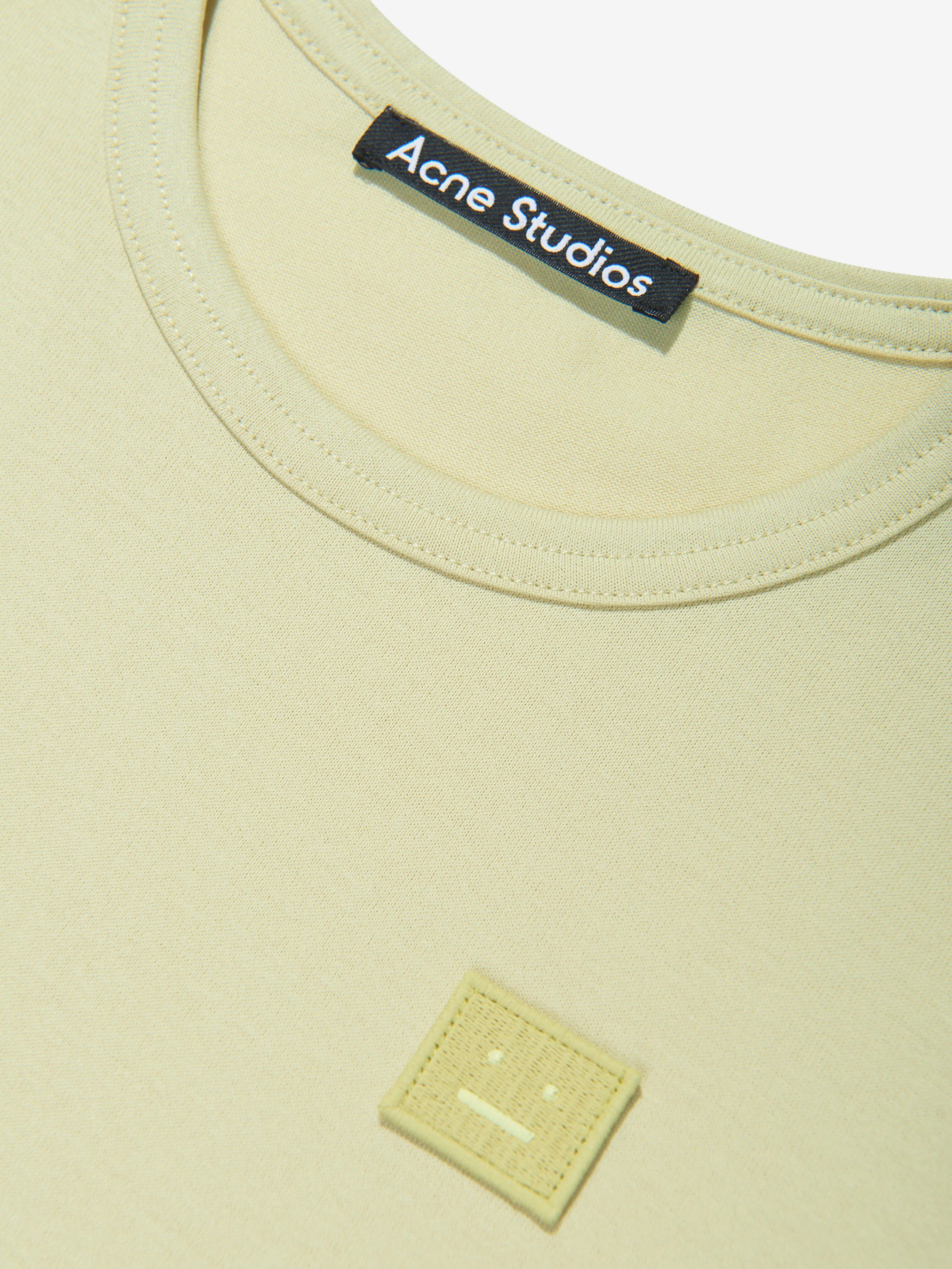 Acne Studios Kids Logo T-Shirt in Beige