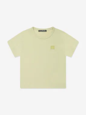 Acne Studios Kids Logo T-Shirt in Beige