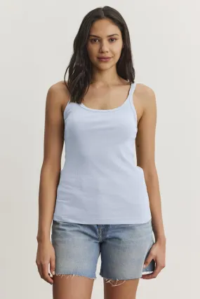 ALIZA RIBBED COTTON LAYERING TANK