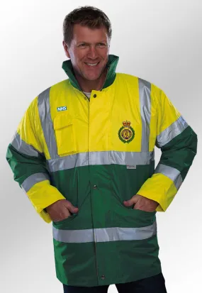 Ambulance Hi Vis Contrast Jacket with Logos YK047