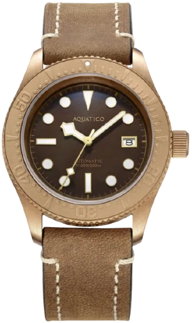 Aquatico Bronze Sea Star Brown Bronze Bezel