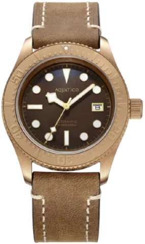 Aquatico Bronze Sea Star Brown Bronze Bezel