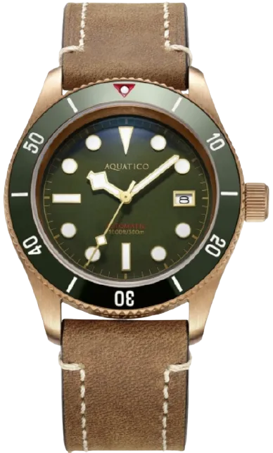 Aquatico Bronze Sea Star Green Ceramic Bezel