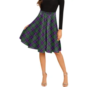 Armstrong Modern Tartan Melete Pleated Midi Skirt