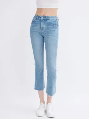 ASOBIO Midi-Waist Flare Leg Jean Pant