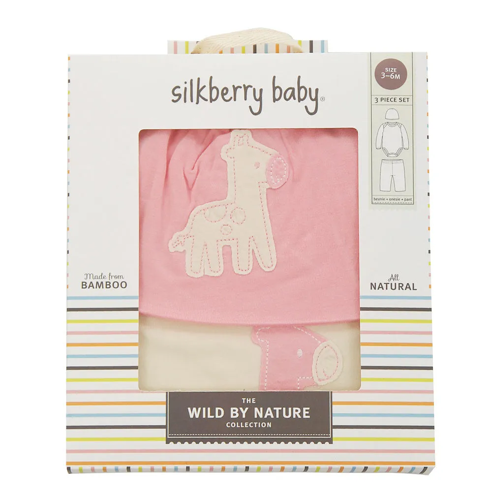 Bamboo Baby Gift Set (Cotton Candy/Giraffe)