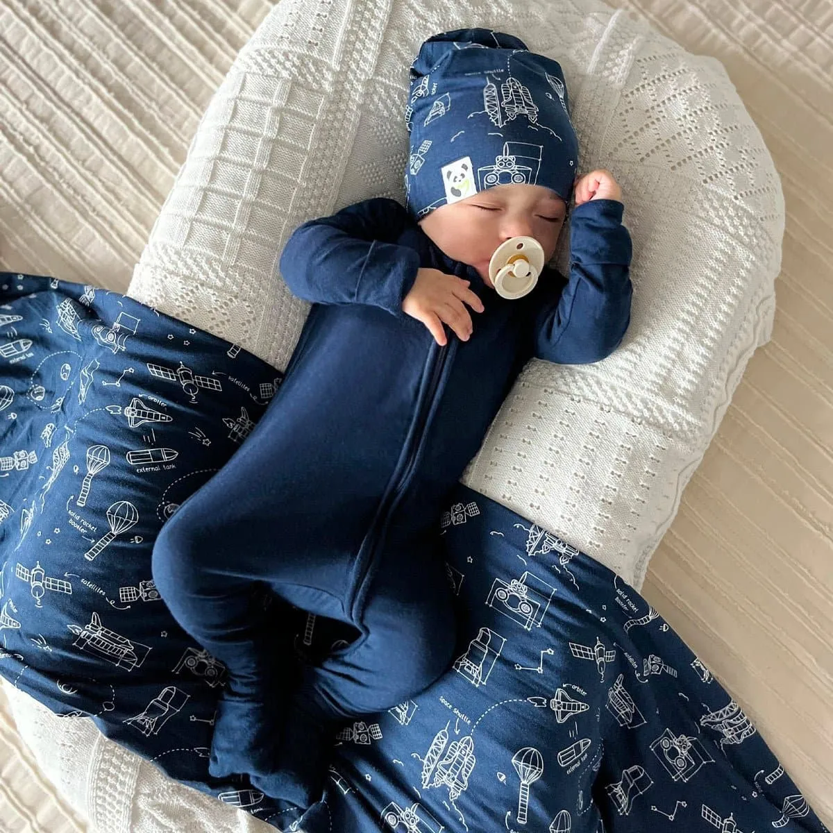 Bamboo Swaddle & Beanie Set