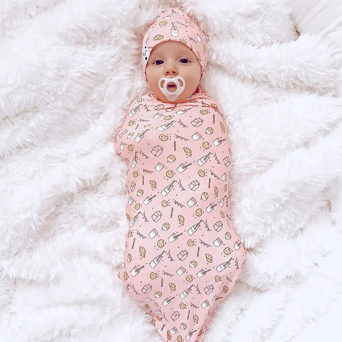 Bamboo Swaddle & Beanie Set