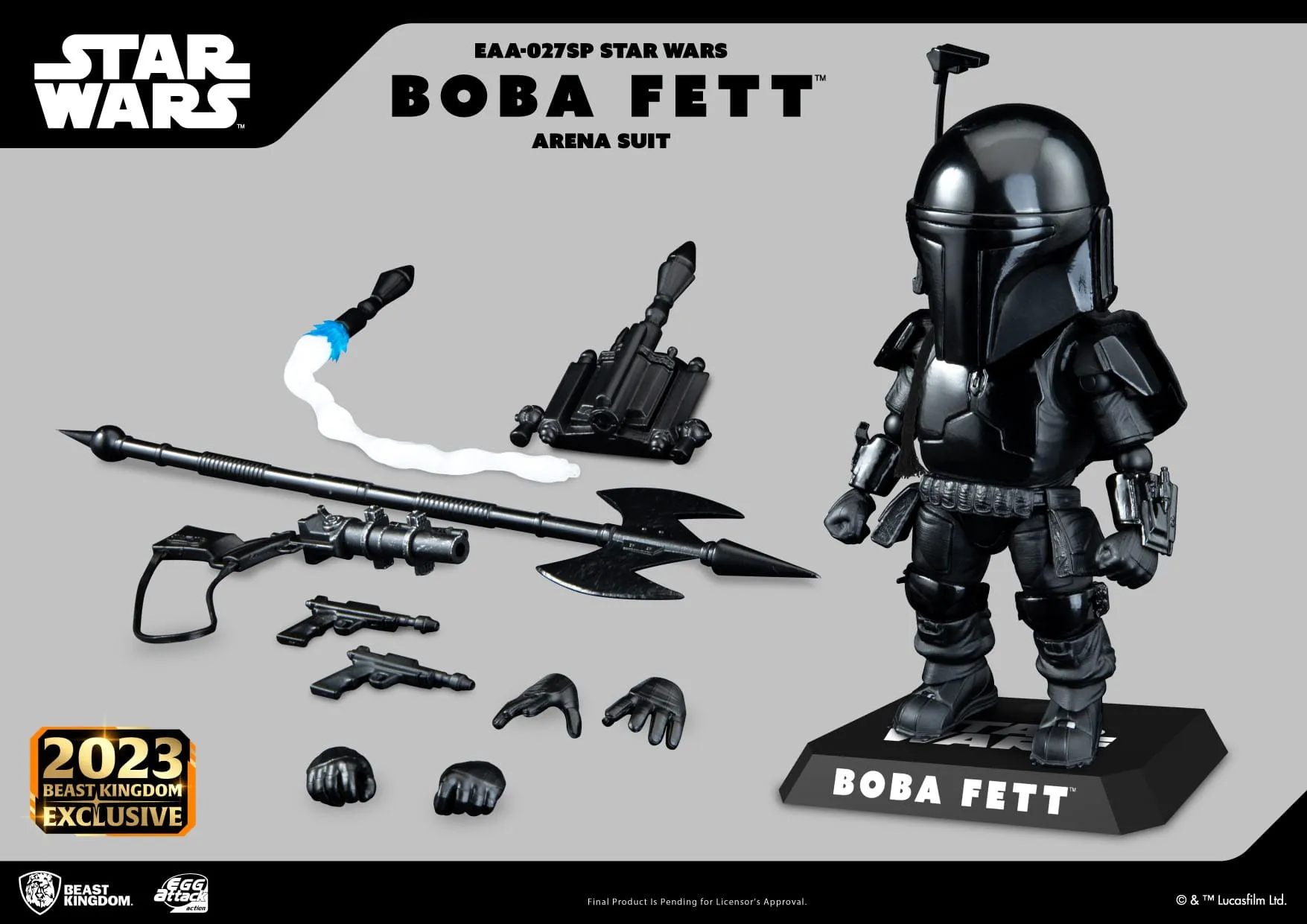 Beast Kingdom Star Wars Boba Fett Arena Suit Egg Attack Action Figure