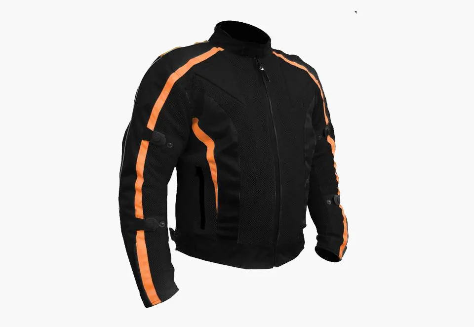 BGA Chicane Summer Mesh Jacket Black/Orange