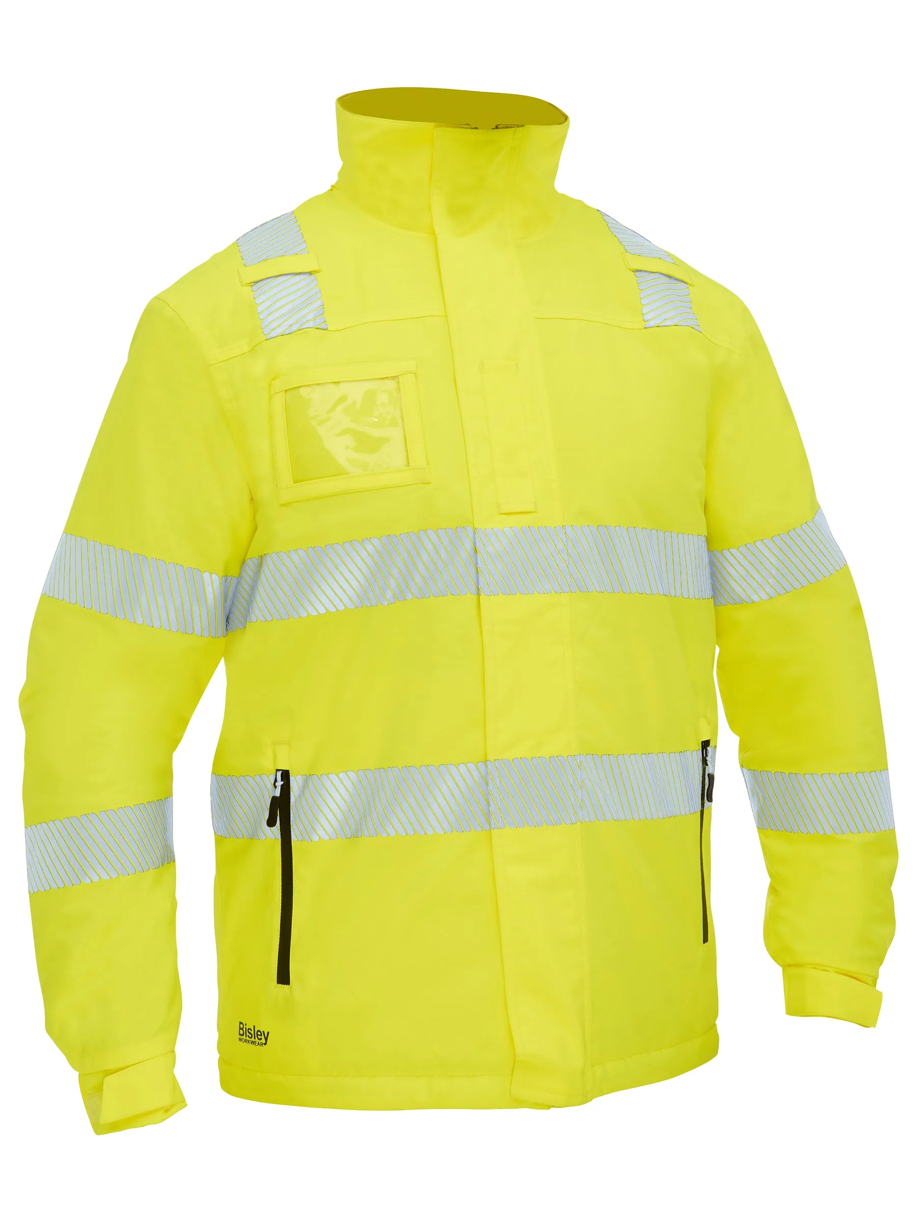 BJ6842T Bisley Taped Hi Vis Heated Jacket With Hood