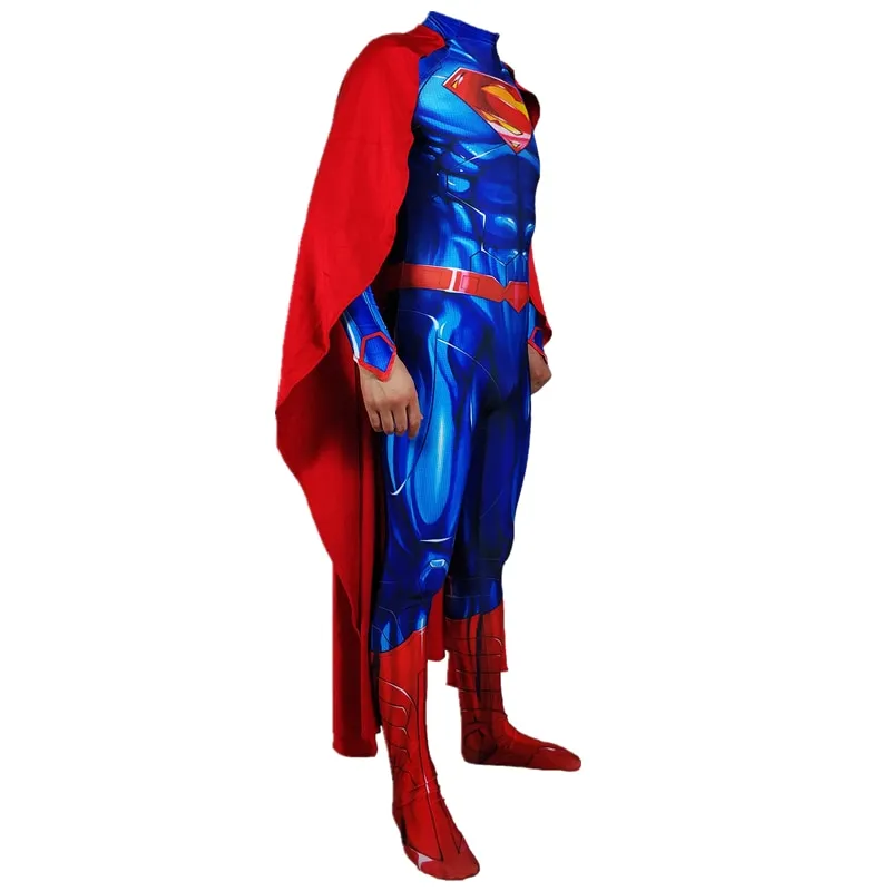 Blue SUPERMAN Jumpsuit Costume (cape included)