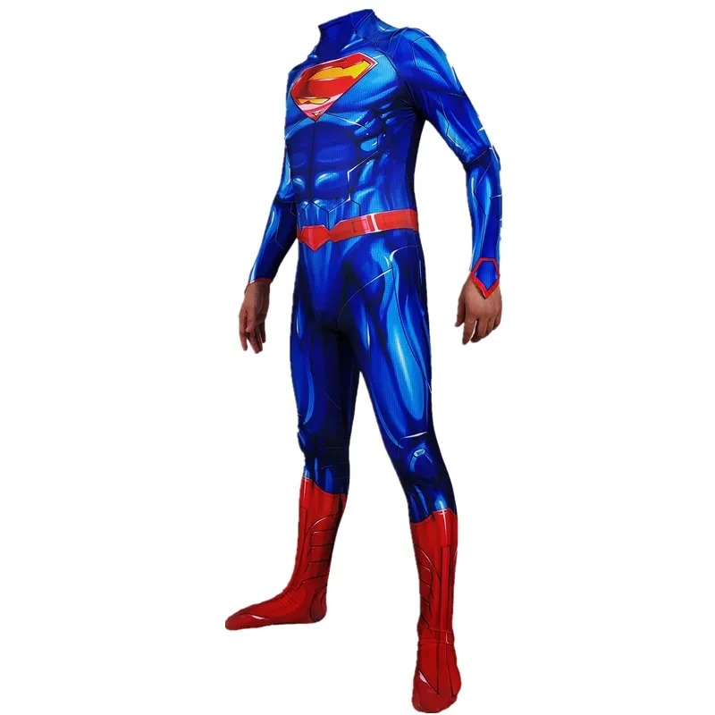 Blue SUPERMAN Jumpsuit Costume (cape included)