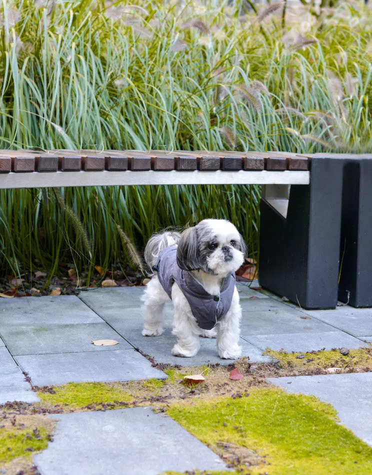 Bowl and Bone Spirit Grey Quilted Dog Jacket