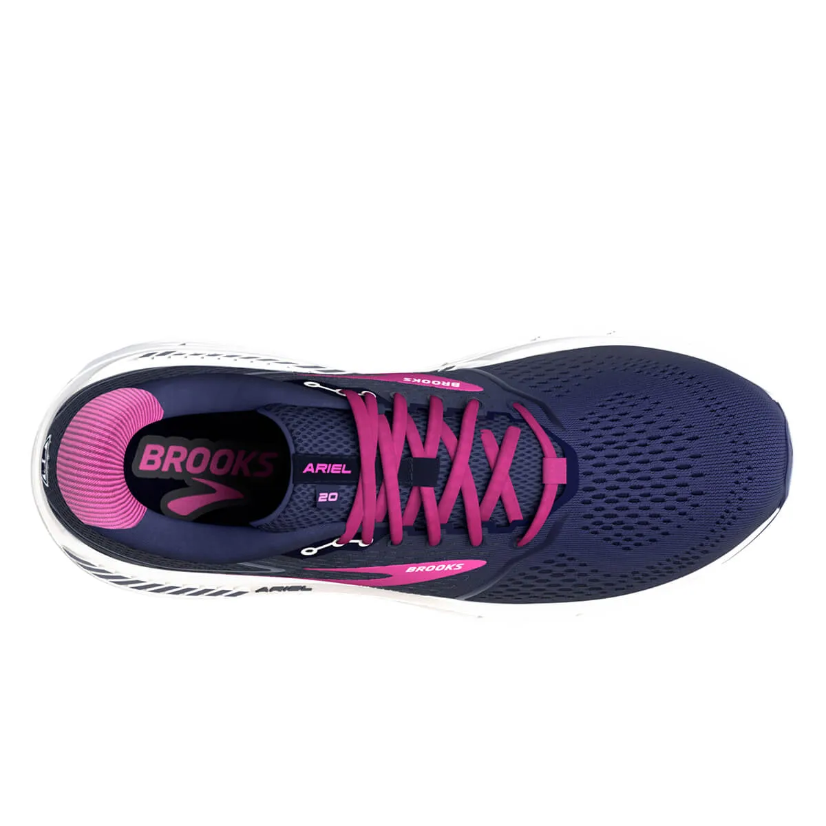 Brooks Ariel 20 Womens | Peacoat/vivid Viola/white