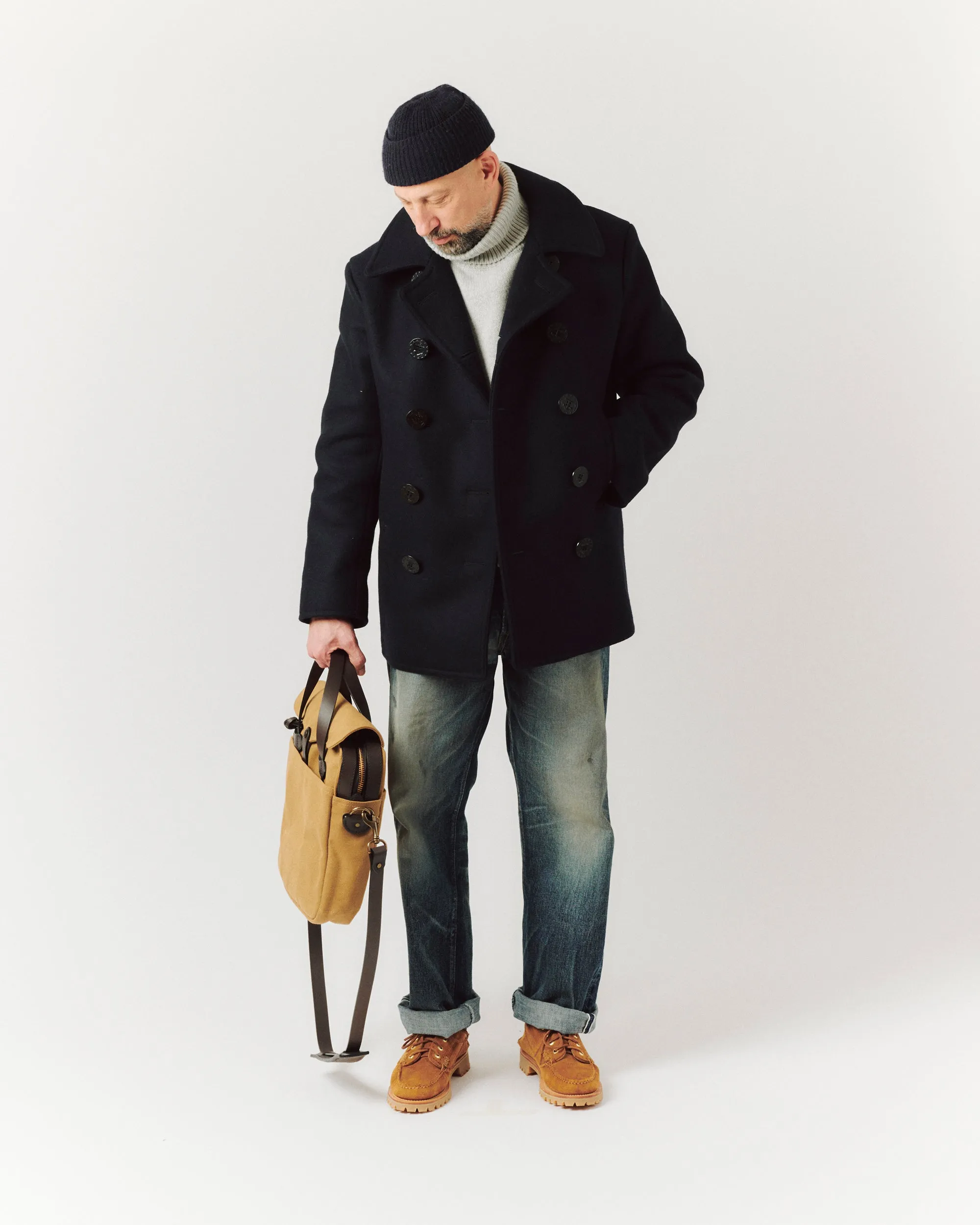 Buzz Rickson's BR11554 U.S.N. Pea Coat - Navy