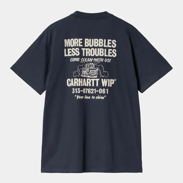 Carhartt WIP Less Troubles T-Shirt - Blue / Wax