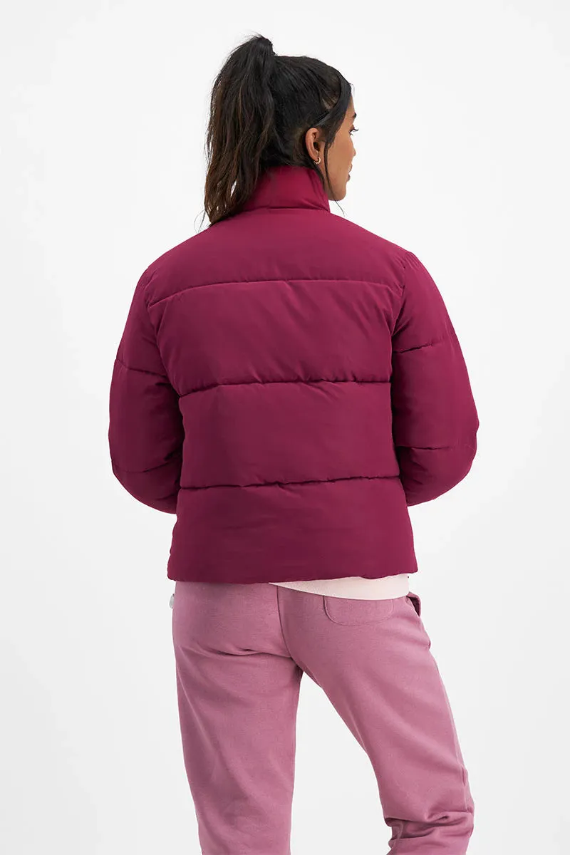 Champion Womens Rochester Puffer Jacket - Deep Cranberry