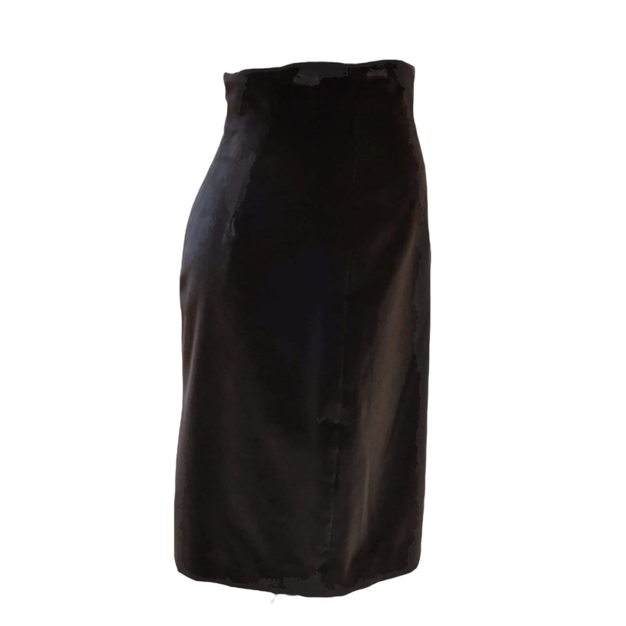 Chantal Thomass Black Velvet Pencil Skirt