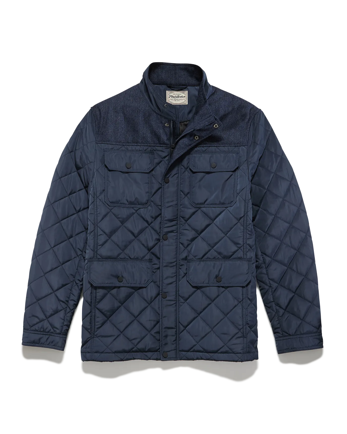 COLBY MIXED MEDIA QUILTED JACKET