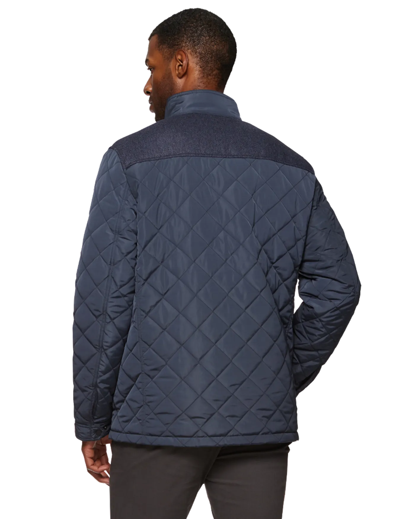 COLBY MIXED MEDIA QUILTED JACKET