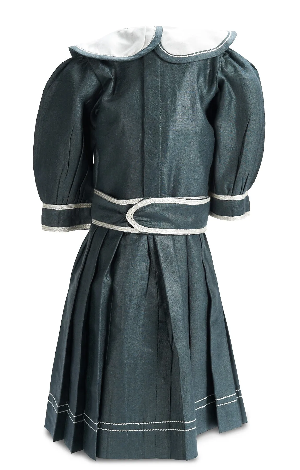 Dark Slate Grey Tussah Silk Dress