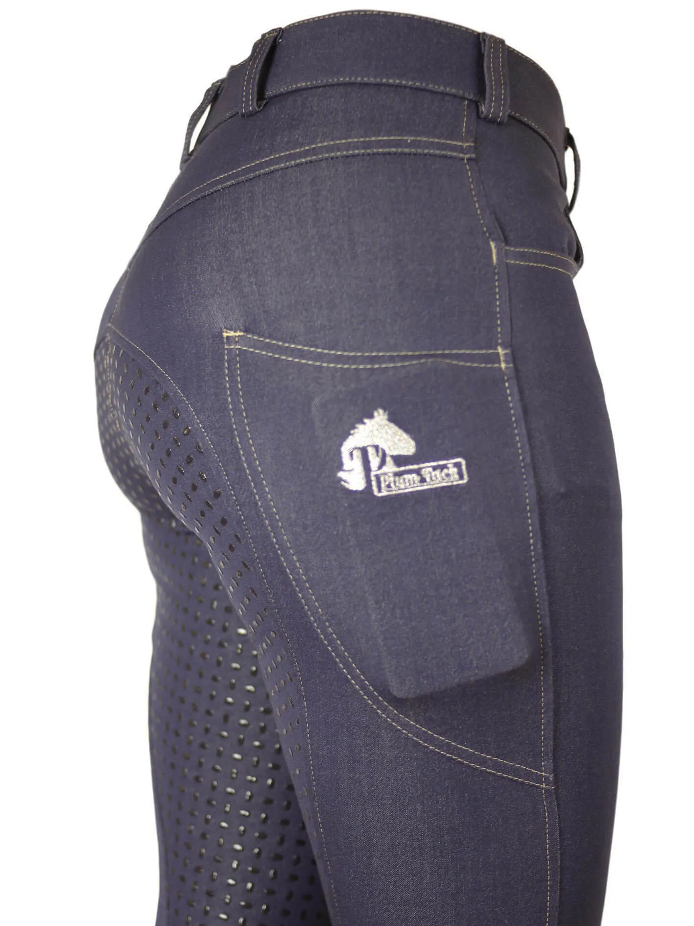 Denim Jodhpurs With or Without Silicone Seat