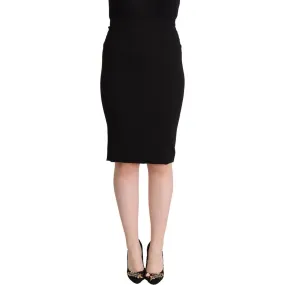 Dolce & Gabbana Chic High Waist Pencil Skirt in Black