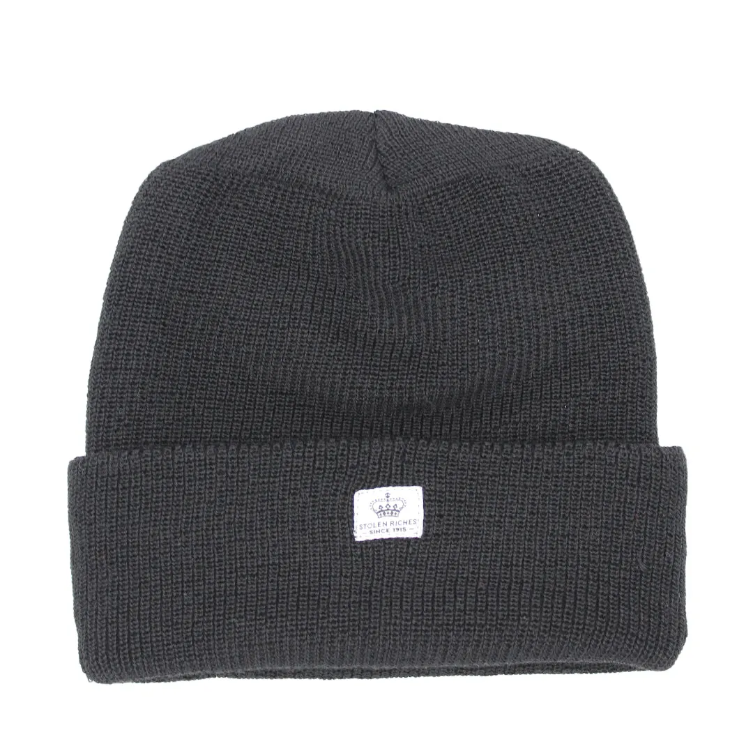 Folsom Black - Merino Wool Beanie