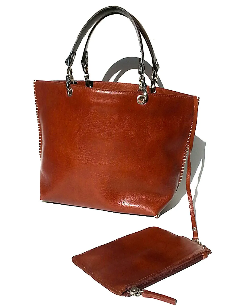 Gamidi Tote Florentine Vacchetta Cognac