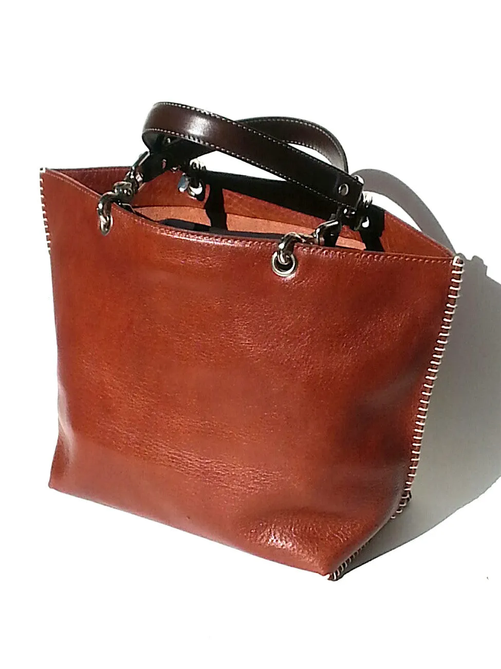 Gamidi Tote Florentine Vacchetta Cognac