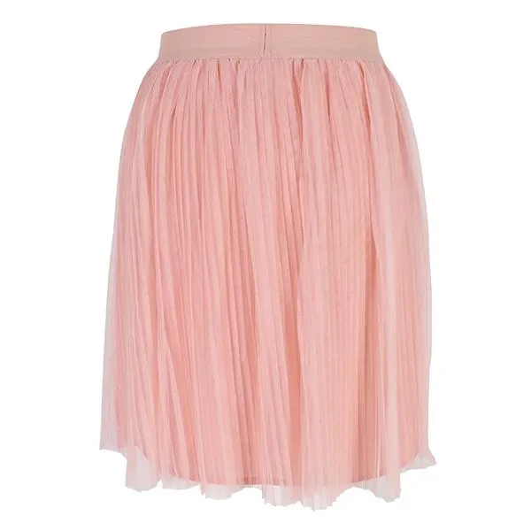 GIRLS PINK PLEATED TULLE SKIRT