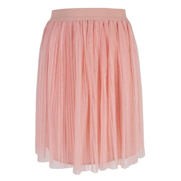 GIRLS PINK PLEATED TULLE SKIRT