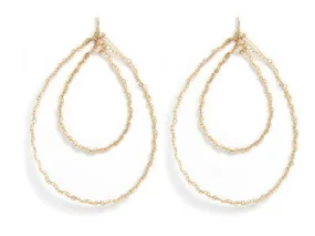 GORJANA Gold Plated Lace Hoop Earrings