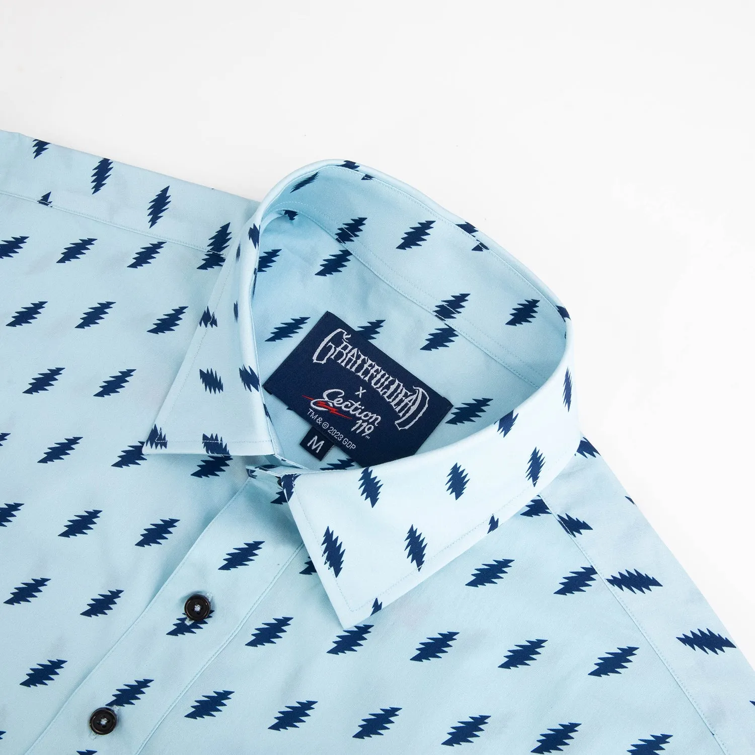 Grateful Dead | Classic Button Down | Bolts All Over Navy