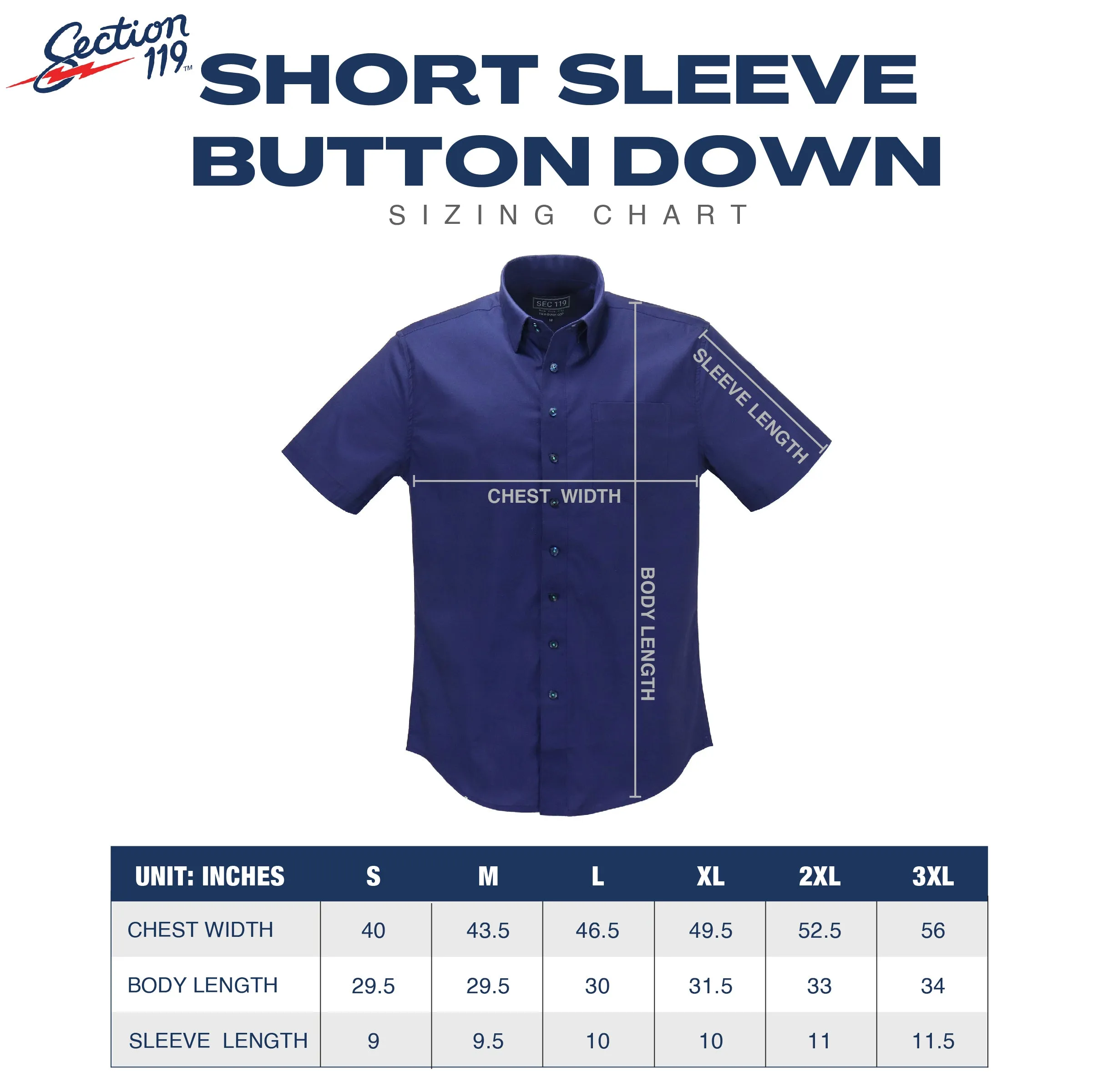 Grateful Dead | Classic Button Down | Bolts All Over Navy