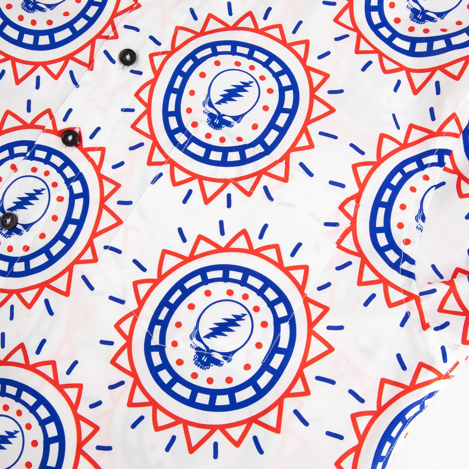 Grateful Dead | Classic Button Down | Steal Your Face Pattern