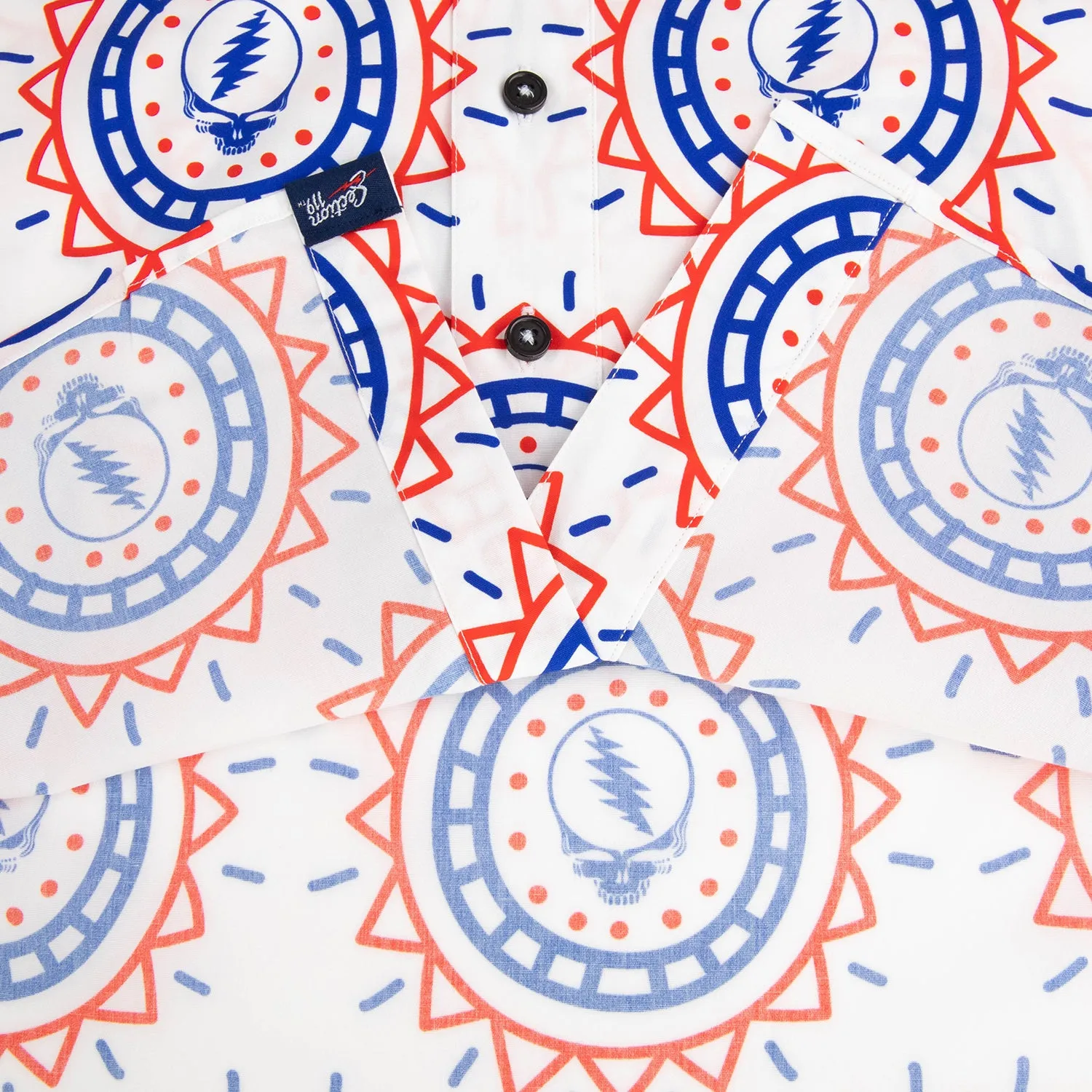 Grateful Dead | Classic Button Down | Steal Your Face Pattern