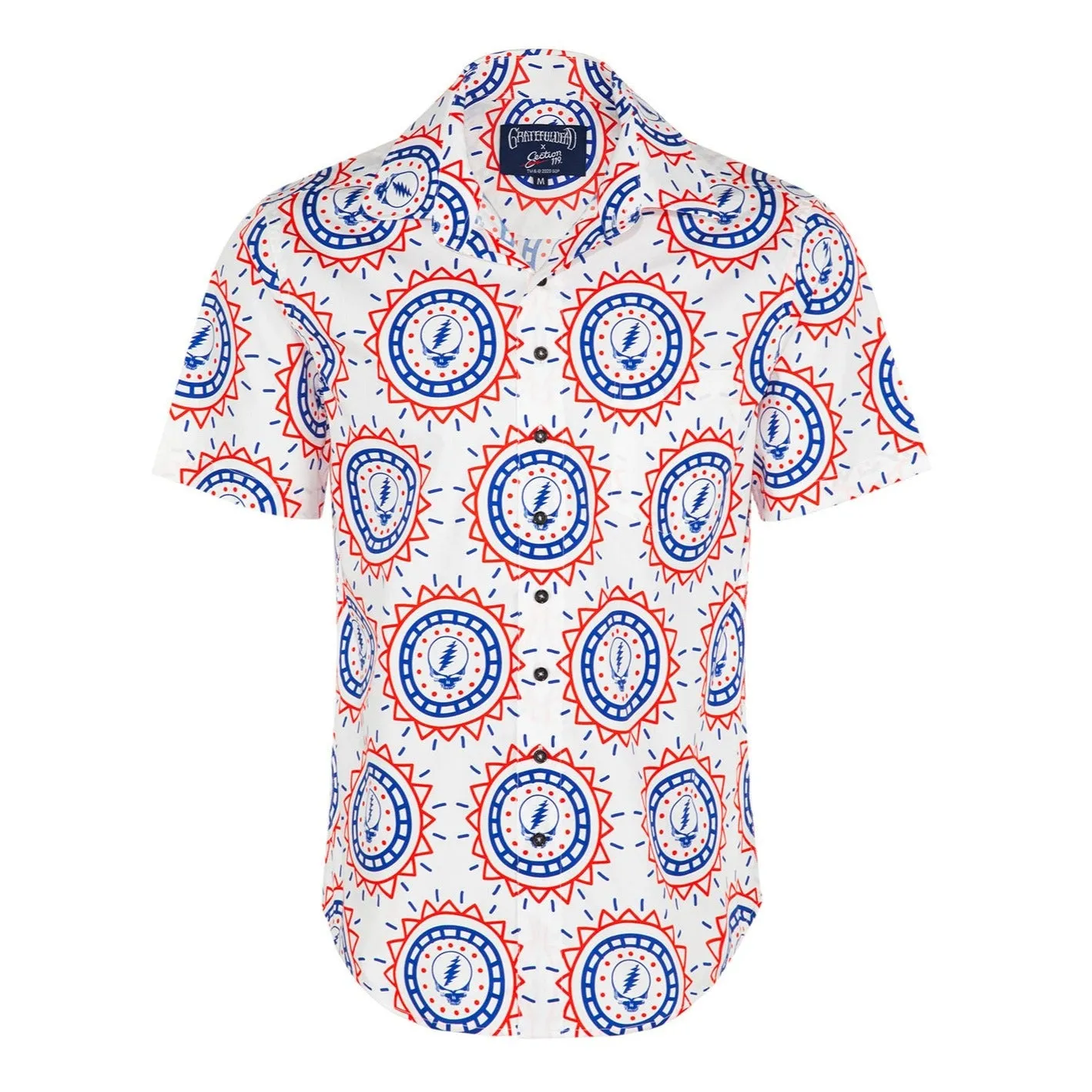 Grateful Dead | Classic Button Down | Steal Your Face Pattern