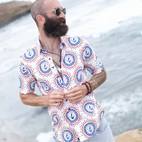 Grateful Dead | Classic Button Down | Steal Your Face Pattern