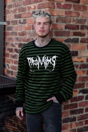 Graveyard Striped Thermal L/S Army