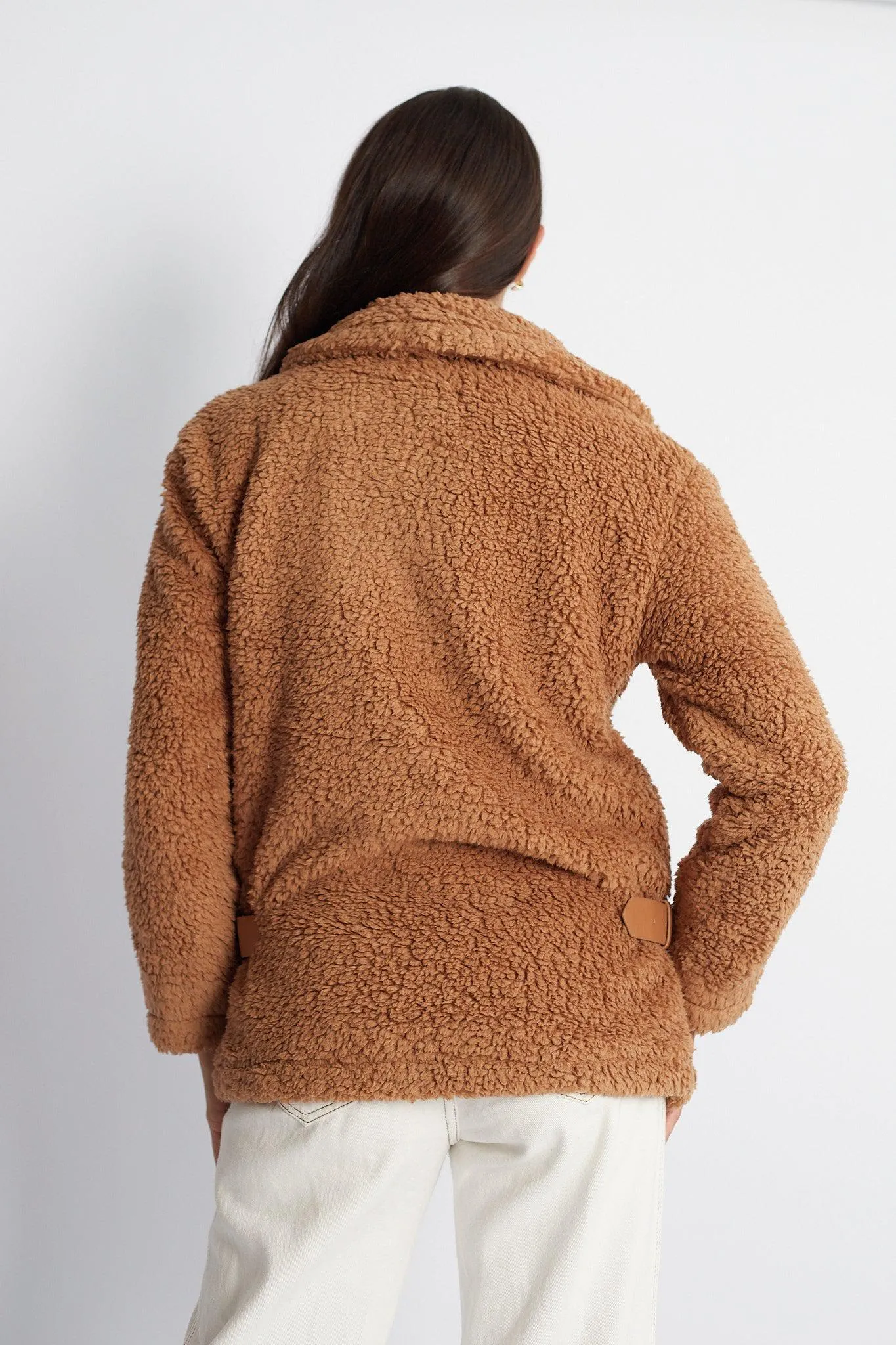 Grizelda Teddy Jacket - Tan