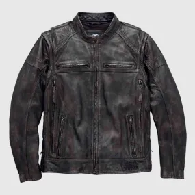 Harley-Davidson Dauntless Convertible Men’s Leather Motorcycle Jacket