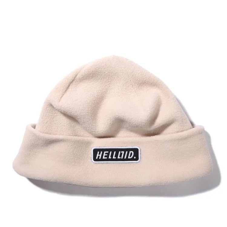 Helloid Fleece Beanie-WHITE