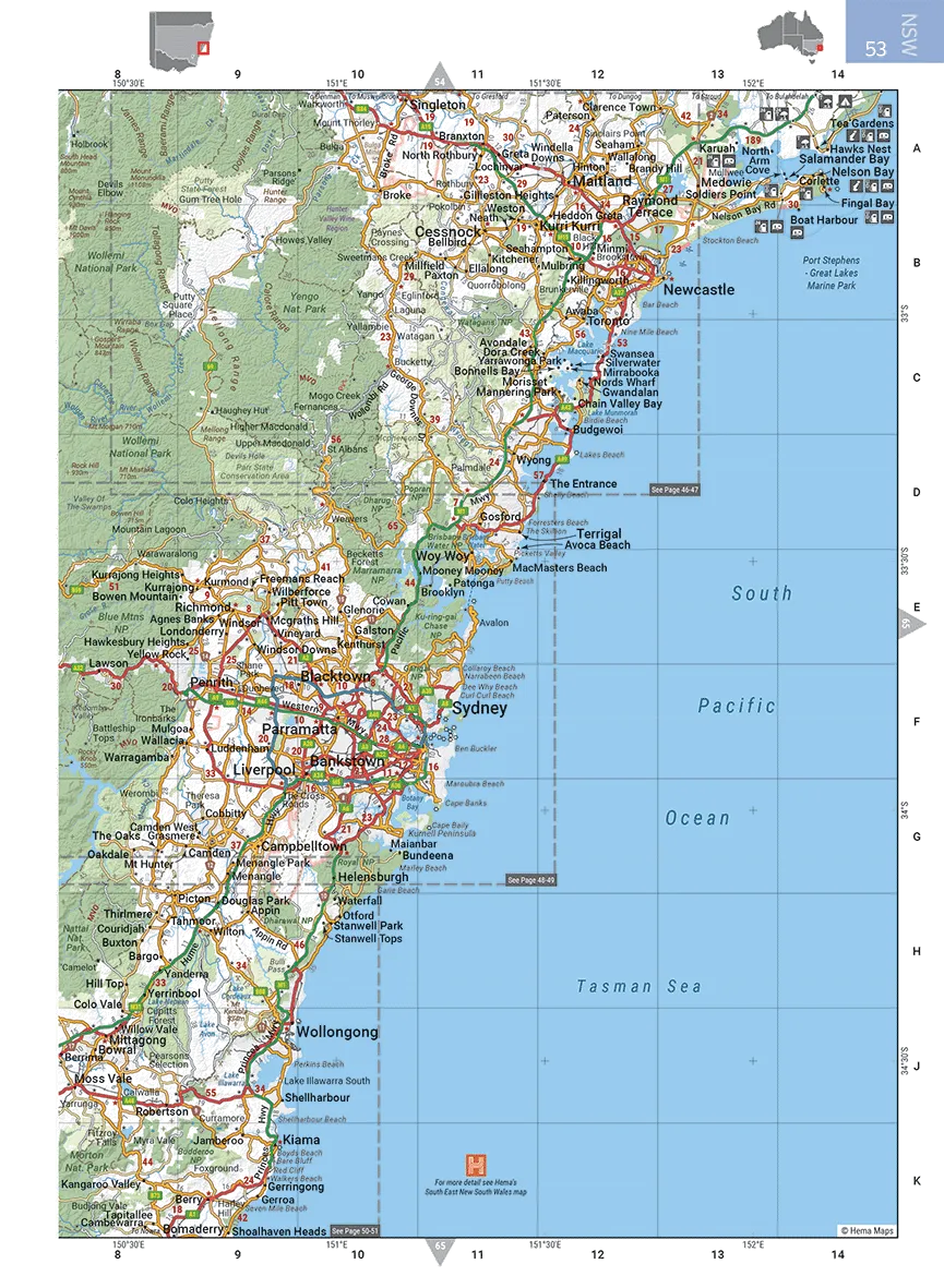 Hema Maps Australia Road & 4WD Atlas (Spiral Bound) - 252 x 345mm