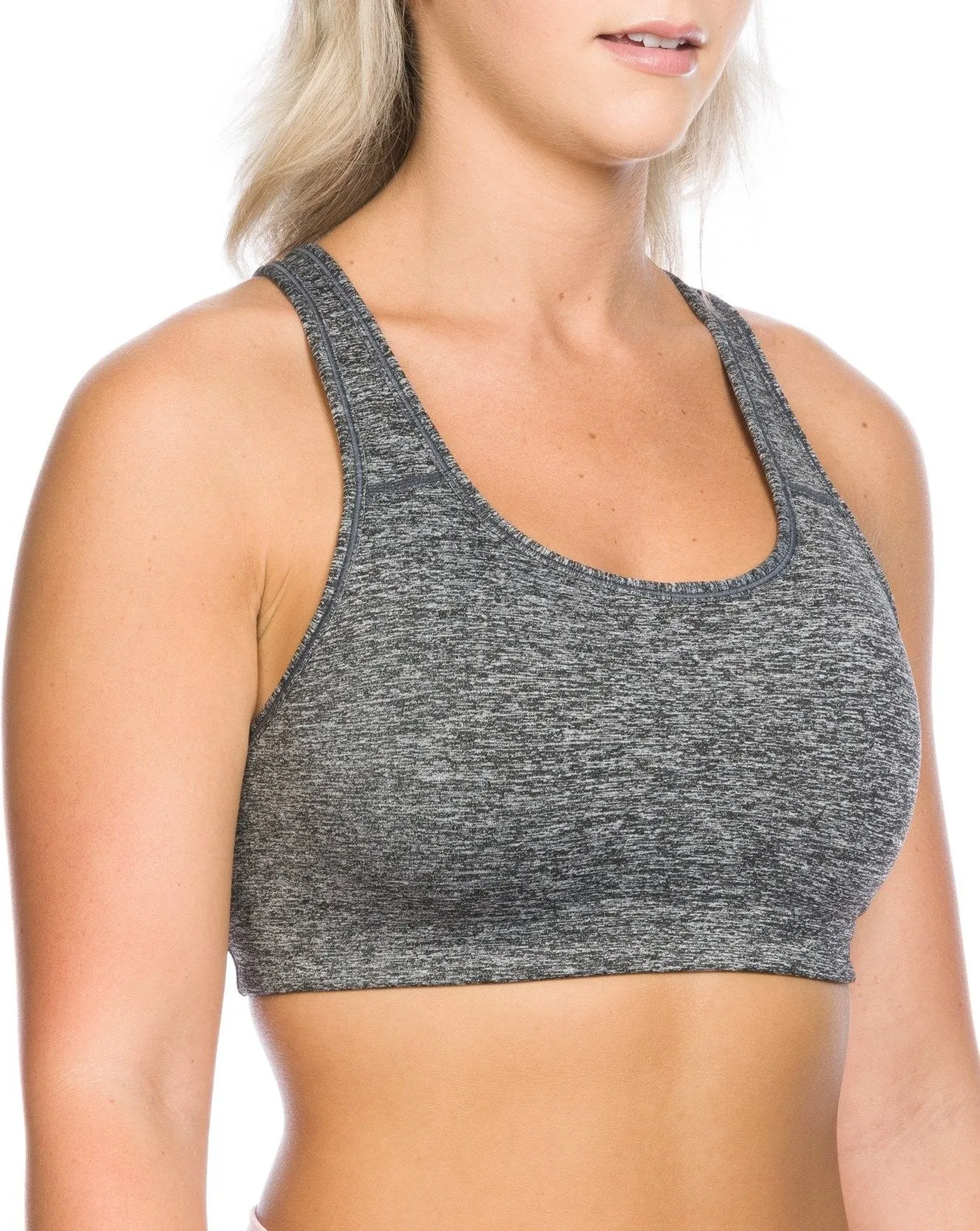 IAB Flex Sports Bra Heather Charcoal